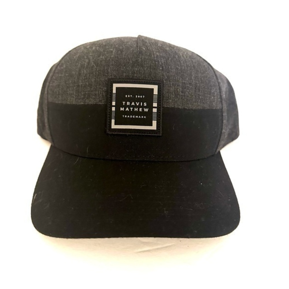 Travis Mathew’s Adjustable Baseball Hat Bkack and Gray No Size
